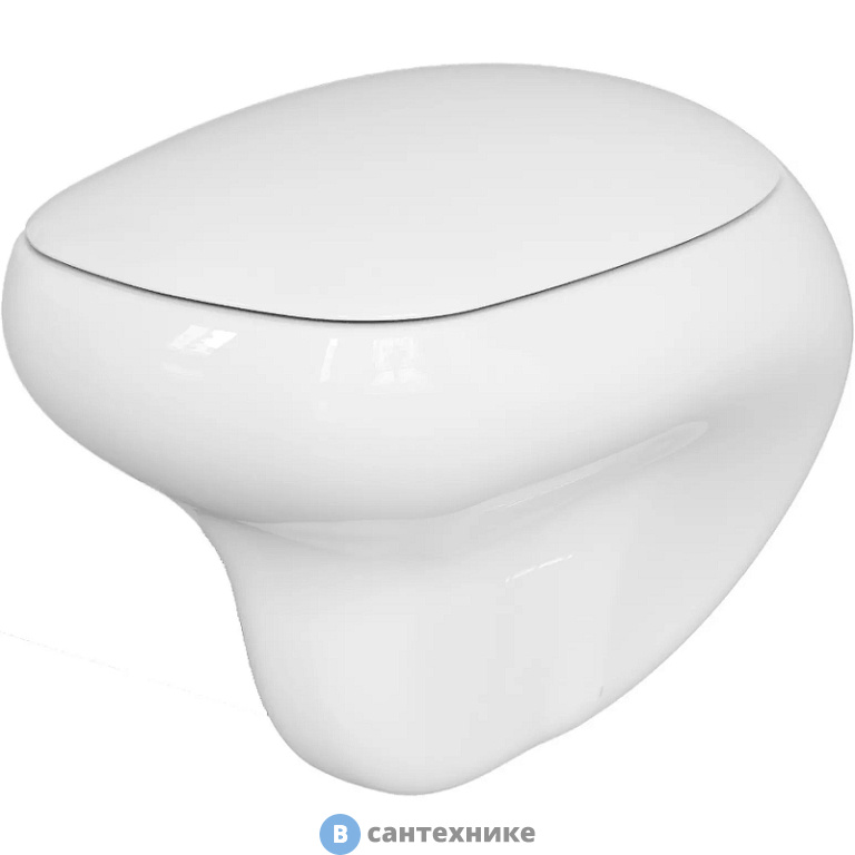 Унитаз подвесной Ambassador Diamond 123T20001R (530*405*375) безободковый, без сиденья