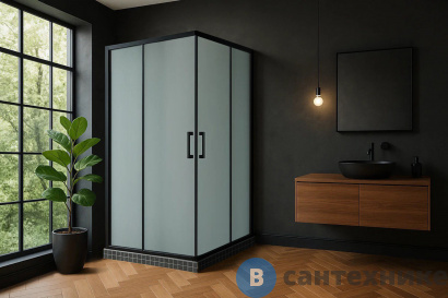 картинка Душевой уголок Royal Bath RB HPD-C-BL 100x95x200 (матовое) без поддона (RB9510HPD-C-BL)