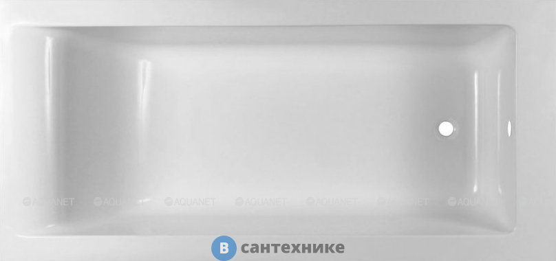 Ванна из искусственного мрамора Aquanet Bright Stone 170х75