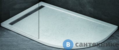 картинка Душевой поддон Cezares TRAY-AS-RH-120/90-550-30-W-L (1200x900x30) без сифона и ножек