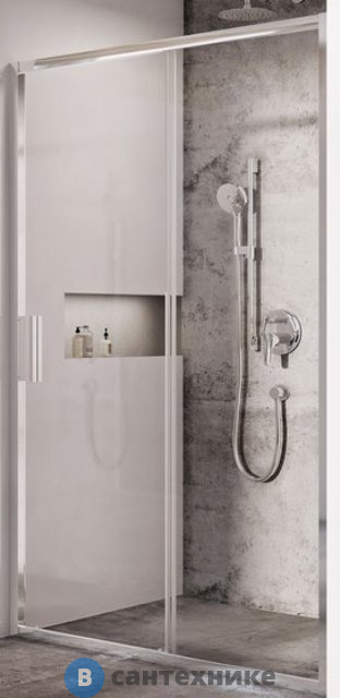 Душевой уголок Ravak BLIX SLIM BLSDP2-110 блестящий+Transparent (X0PMD0C00Z1) без поддона