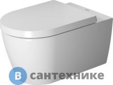 Унитаз подвесной Duravit Me by Starck Rimless с сиденьем с мягким закрыванием (45290900A1 (252909+002009))