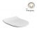 Сиденье AXA Glomp 329101 с крышкой для укороченного унитаза soft-close, White Glossy