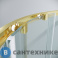 картинка Душевое ограждение Grossman Cosmo 301.K33.02.9090.32.00 (90*90*195) полукруг, раздвижн, золото сатин, стекло прозрач, без поддона