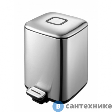 картинка Ведро мусорное WELTWASSER WW MILA MT 12L Педальное Матовая сталь