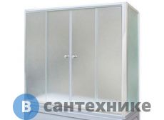 Шторка для ванны 1MarKa 140х140 MW (белый) (У13367)