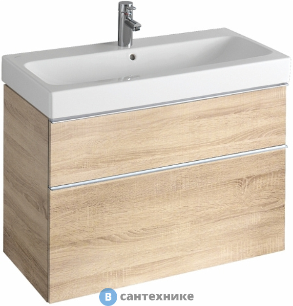 Тумба под умывальник Geberit ICON 841392000 /890x620x477/ (светлый дуб)