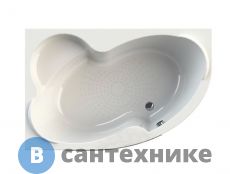 Акриловая ванна Vannesa Ирма 149х96 каркас, левая (2-01-0-1-1-216), без сифона