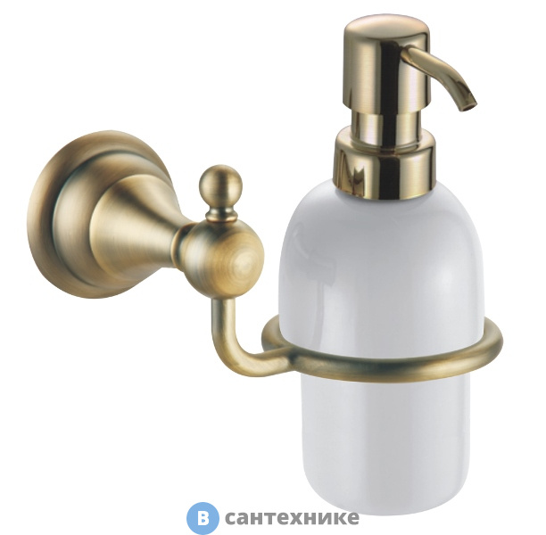 Дозатор AZARIO ELVIA жидкого мыла керамический, бронза (AZ-91112Q)