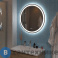 картинка Зеркало BelBagno SPC-RNG-800-LED-TCH-SND со встроенной подсветкой, голосовым управлением и подогревом, 800x30