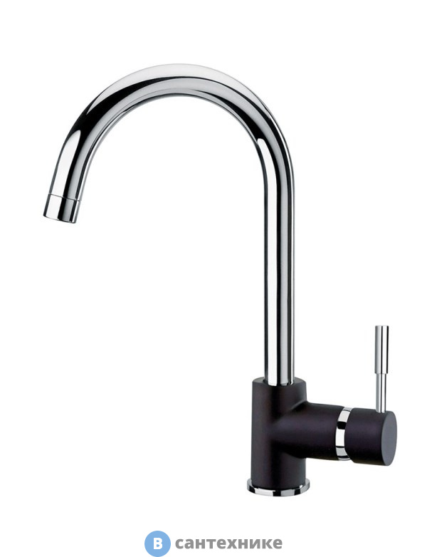 Смеситель Paini 78H4572CRL2LMKM Cox для кухни, гранит/хром