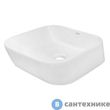 картинка Раковина AZARIO AZ-2241 накладная, 390*350*120 мм, белый глянец