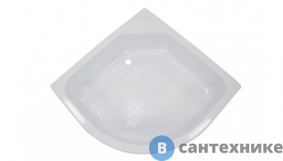 картинка Душевой поддон Тритон средний полукруг 90х90 (ПД4) без сифона