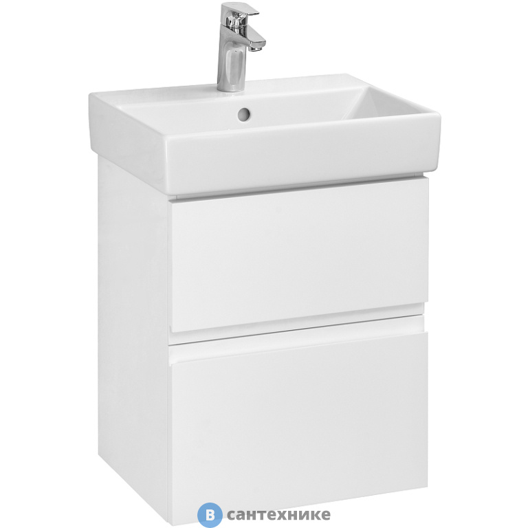 Тумба под раковину Roca OLETA 46 A857638806 подвесная, белый глянец