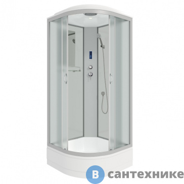 картинка Душевая кабина Niagara NG-3301-14P (900х900х2150) средний поддон, стекло матовое