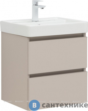 картинка Тумба под раковину Aquanet Вега 2.0 50 бежевый (337940)