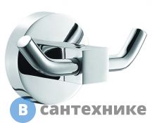 Крючок AZARIO NESSY двойной, хром (AZ-73105)