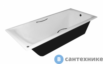 картинка Чугунная ванна CASTALIA PRIME S2021 180x80 хр. ручки (без ножек)