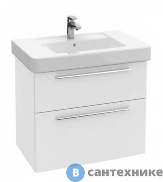 картинка Тумба под раковину Villeroy & Boch Verity Design B02000DH белый глянцевый