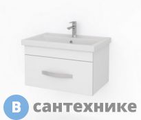 Тумба под раковину Какса-а ХИЛТОН 70 белая подвесная 1 ящик (под ум. Фостер-70)
