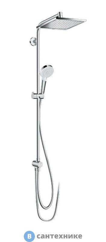 Душевая стойка Hansgrohe Crometta E 240 1jet Showerpipe Reno EcoSmart 27289000