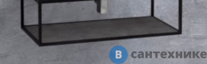 картинка Вставка Cezares в дно сварного металлического каркаса под раковину CADRO-100-MENS-NERO Nero (96х42х1,6)