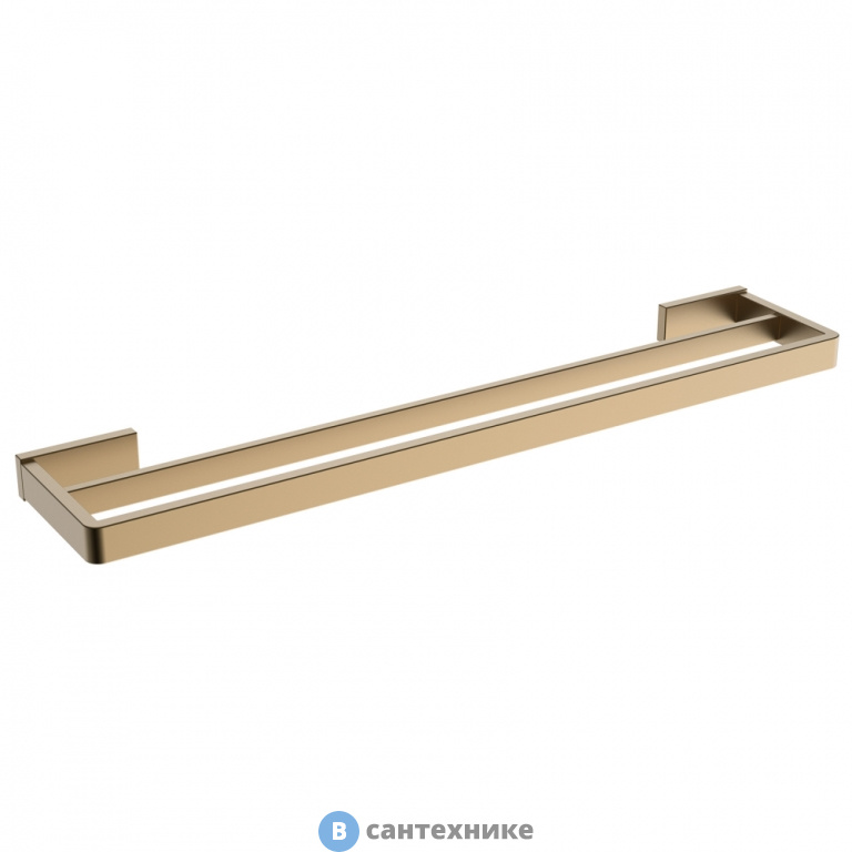 Полотенцедержатель двойной ABBER Westen AA1757G золото матовое