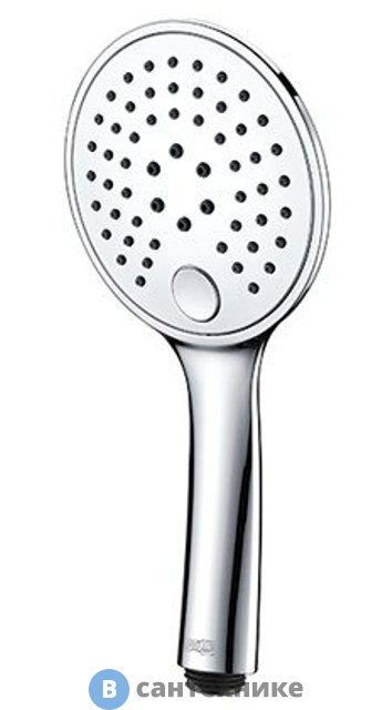 Лейка для душа WasserKRAFT A060 3-функциональная хромоникелевое покрытие, ABS-пластик