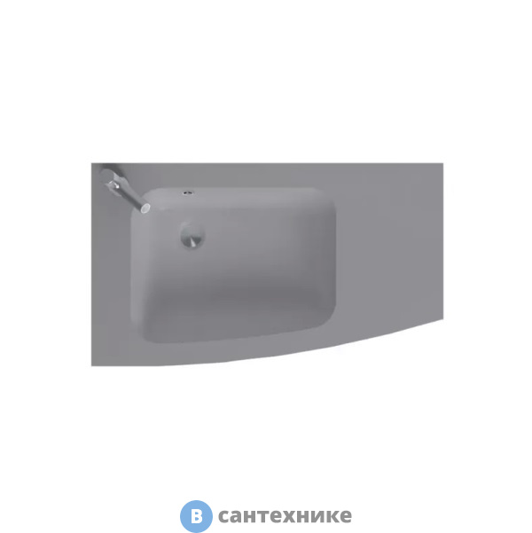 Раковина Jacob Delafon Nona EB1884RU-DE4 стеклянная, матовый серый, 80 см