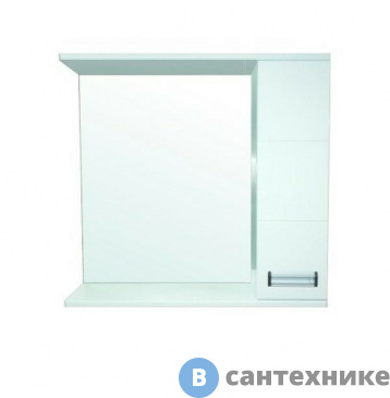 картинка Зеркало-шкаф Loranto Дина 75 (750*700*140) правое (CS00049720)