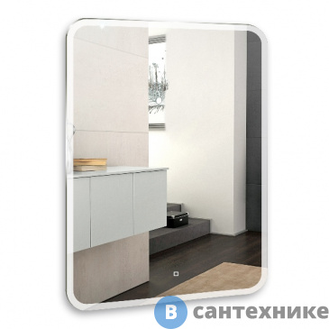 картинка Зеркало AZARIO Стив 800*1000 сенсор. выкл. (ФР-00001800)