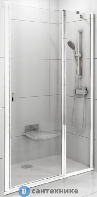 Душевая дверь Ravak Chrome CSD2-100 белый+стекло Transparent (0QVAC100Z1)