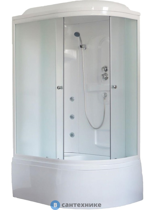 Душевая кабина Royal Bath RB 8120BK2-M L 1200x800x2170 (матовое)