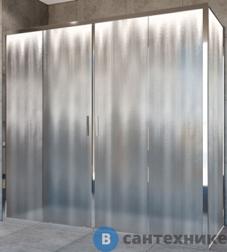 картинка Душевой уголок Vincea Garda VSR-1G29017CH, 1700*900, хром, стекло шиншилла, без поддона
