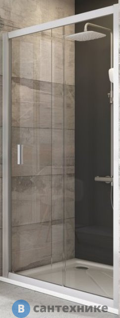 Душевая дверь Ravak Blix BLDP2-120 блестящий + Транспарент (0PVG0C00Z1)