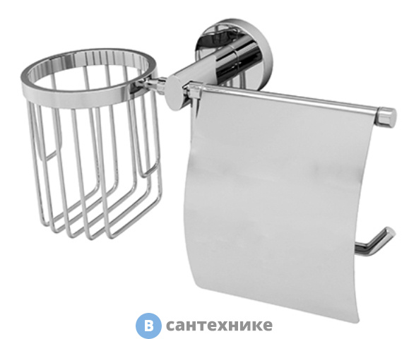 Держатель туалетной бумаги WasserKRAFT Rhein K-6259 и освежителя металл, хромоникелевое покрытие