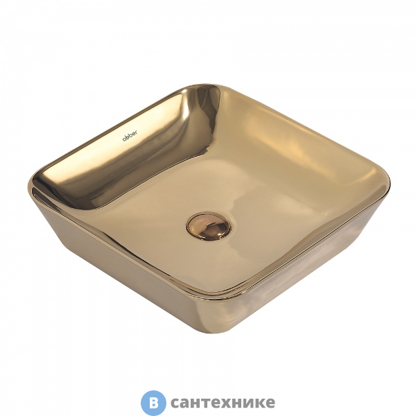 Раковина ABBER Rechteck AC2205GG золото накладная