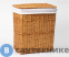 картинка Плетеная корзина WasserKRAFT Ammer WB-370-L для белья с крышкой прутья ивы