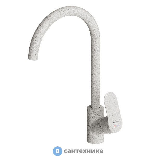 Смеситель AM.PM Like F8007133 для кухни, белый камень