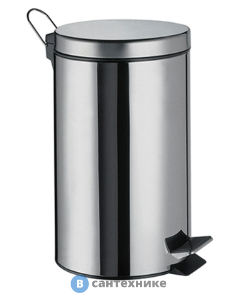 Ведро WasserKRAFT K-612 12 л нержавеющая сталь AISI 304, хромоникелевое покрытие, ABS - пластик