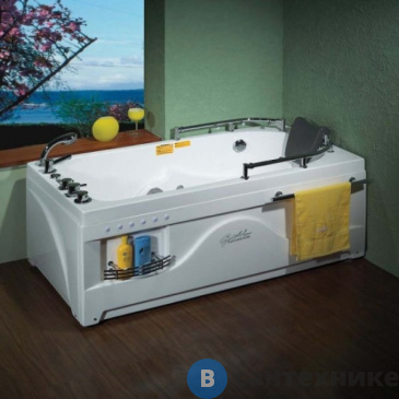 картинка Акриловая ванна Golf AF1508I с гидромассажем (левая) (1530*810*730)