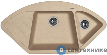 картинка Кухонная мойка FLORENTINA Веста, песочный FG (20.285.E1005.107)