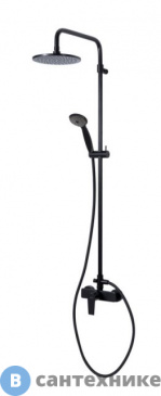 картинка Душевая стойка Cezares NAUTIC-CD-NOP чёрный матовый