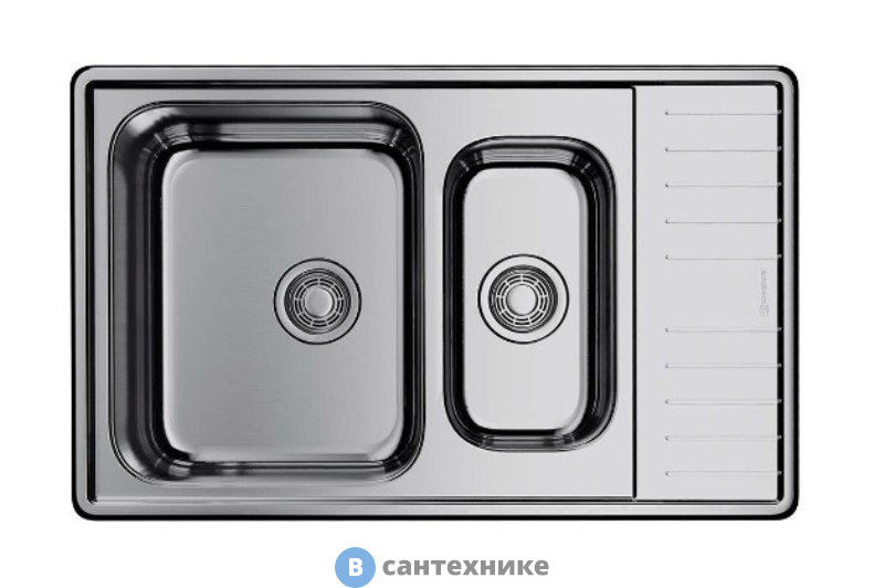 Кухонная мойка OMOIKIRI Sagami 79-2-IN унив./нержавеющая сталь (4993733)