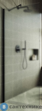 картинка Душевая перегородка в профиле MaybahGlass 1950*790 Стекло 8 мм Сатин (MGD-700-6ш)