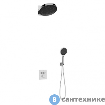 картинка Душевой комплект Vincea Inspire VSFW-3I21MT3CH встраиваемый, термостатический, двухрежимный, хром