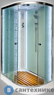 картинка Душевая кабина Deto ЕМ1511 L LED (1100*800*2200)