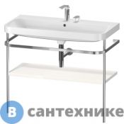 Консоль напольная Duravit Happy D.2 Plus с умывальником 975х490х850 мм, с 1 отв под смесит, 1 ящик, белый глянцевый (HP4838O2222)