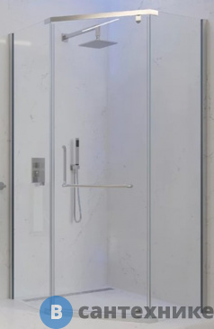 картинка Душевой уголок Veconi RV-36 RV36-90-01-C5 900х900х1950 стекло прозрачное/6мм, без поддона
