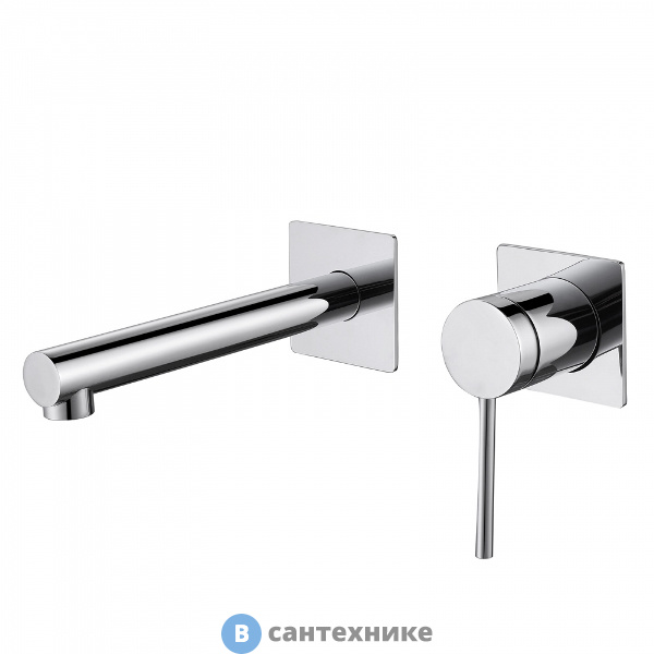 Смеситель ABBER Emotion AF8812 для раковины скрытого монтажа, хром